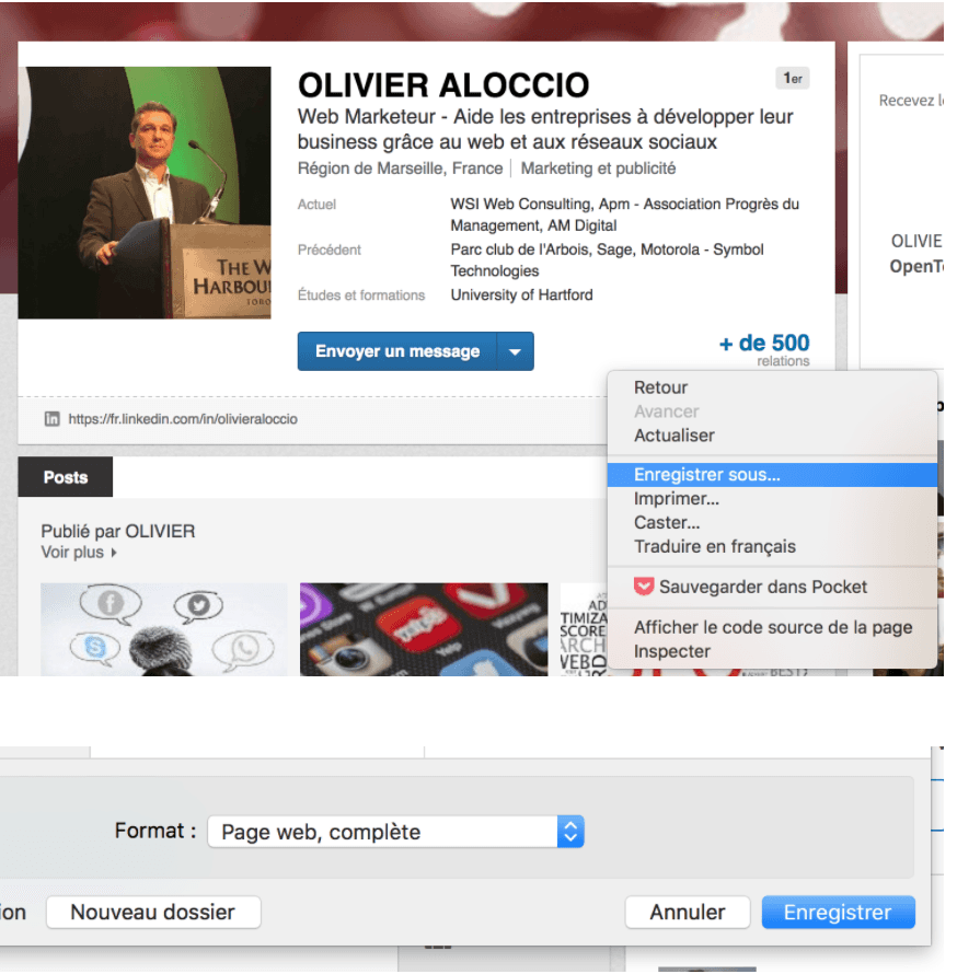 profil linkedin olivier aloccio